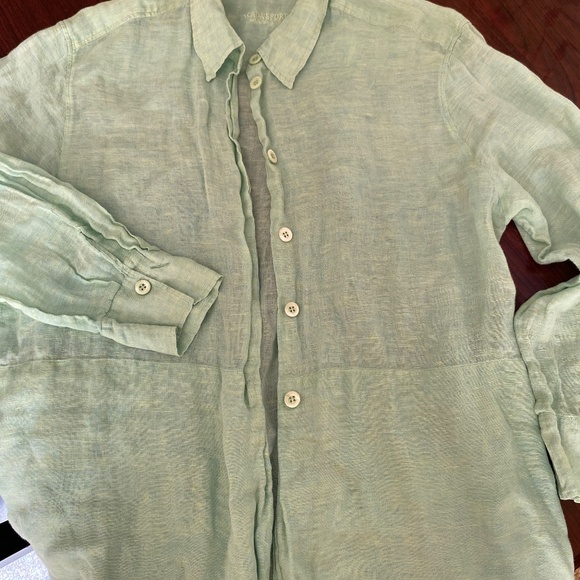 Linen Escada Sport Mint green Top - Picture 3 of 6